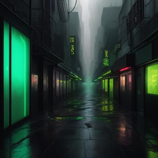 City Consumed by Swirling Green Venom