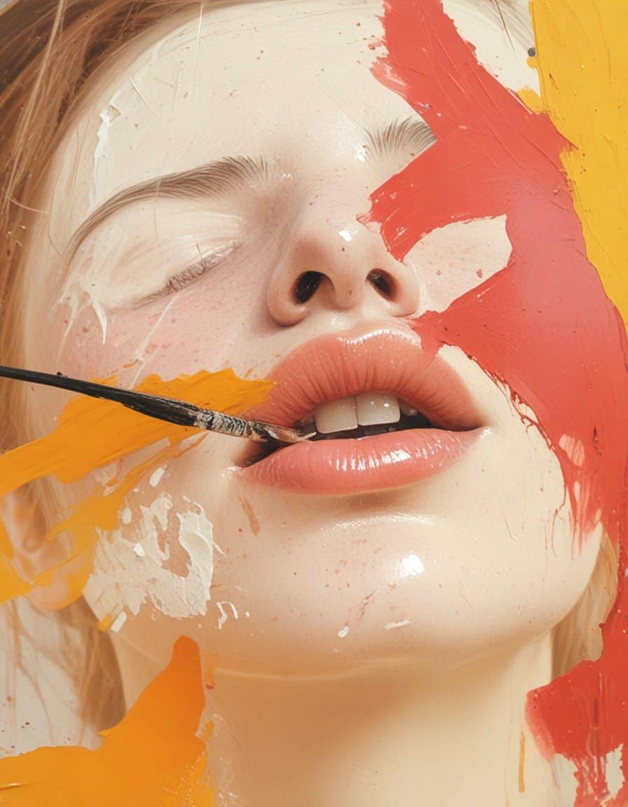 Surreal Portrait in Hyperdetailed Abstract Style