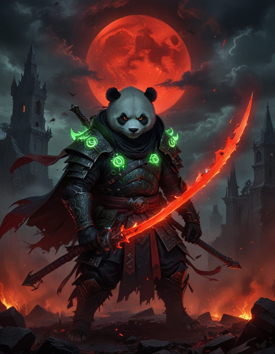 Fierce Ninja Panda