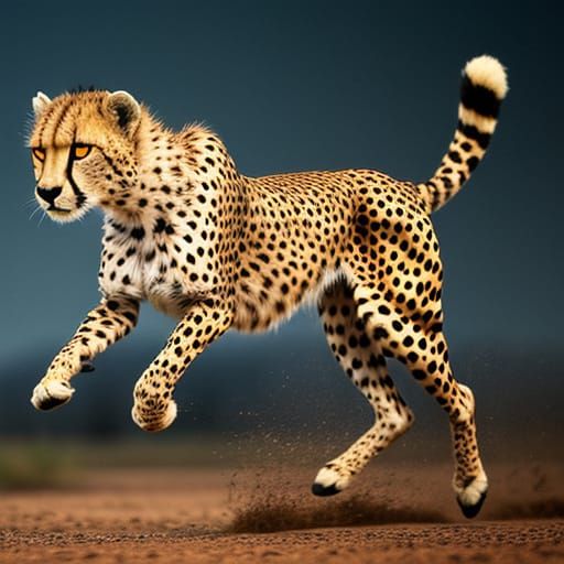 Cheetah in Hyperrealistic HDR