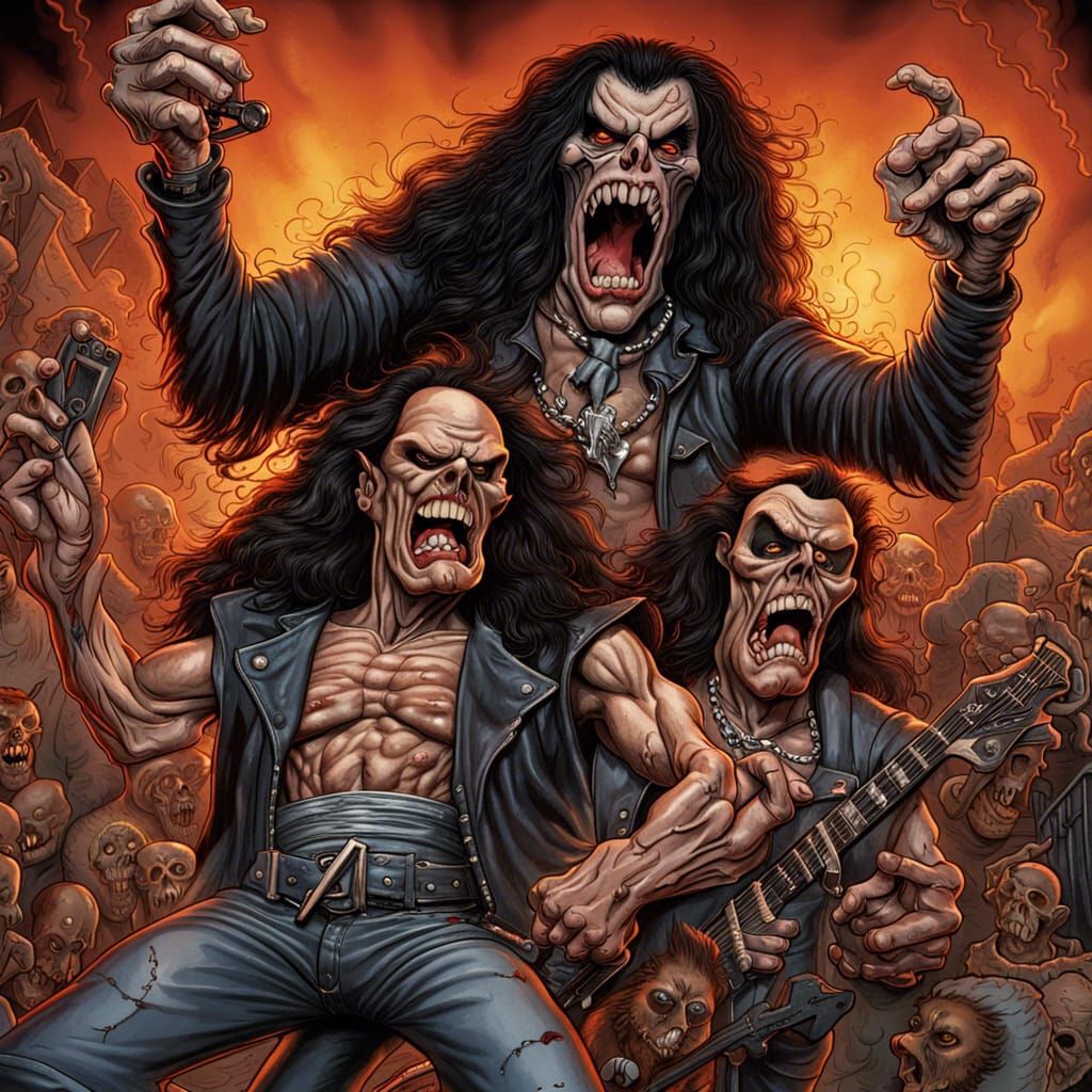 Demonic Thrash Metal Cover Art