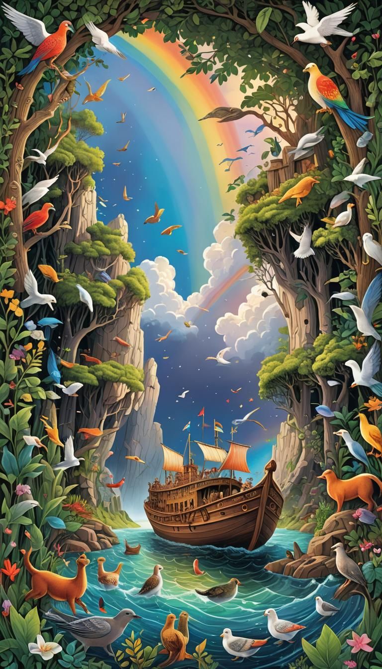 Noah's Ark Illustration: Hope After the Flood