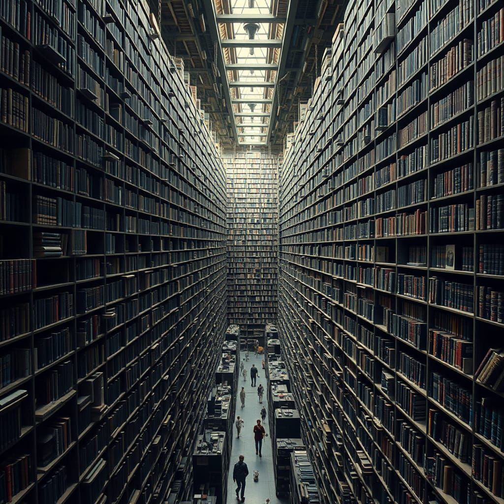 M.C. Escher's Labyrinthine Library of Infinite Tomes