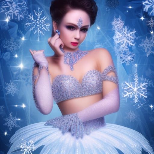 AI Interpretation of Ice Beauty