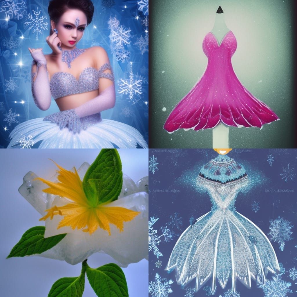 AI Generated Image of Ice Beauty
