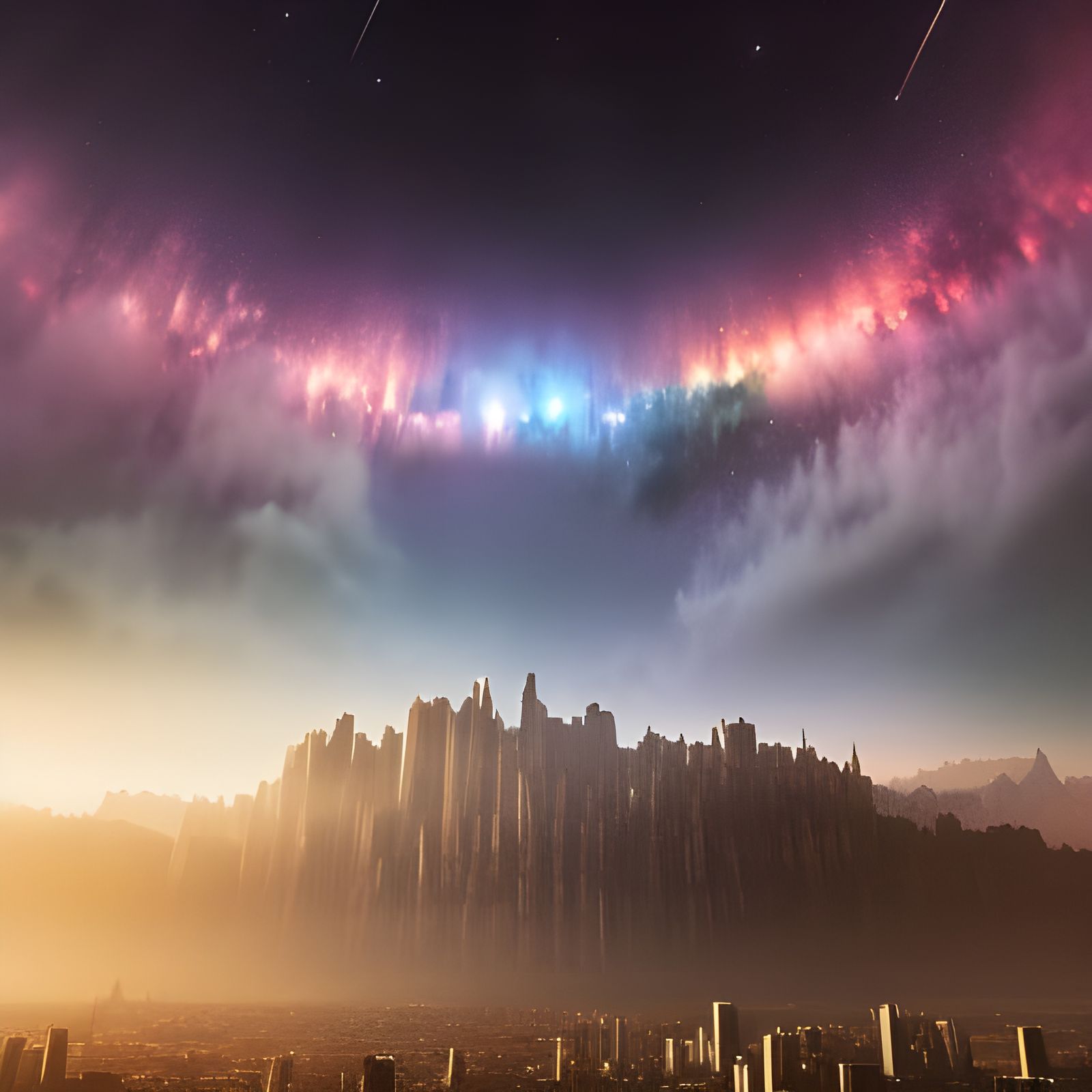 Starlit Night Sky: Epic Intricate Masterpiece