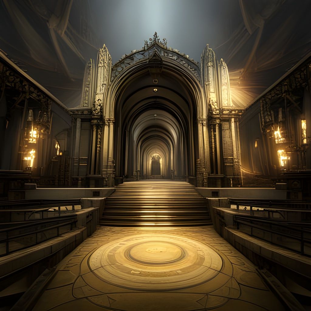 Fantastical Labyrinth Concept Art in Deep Color