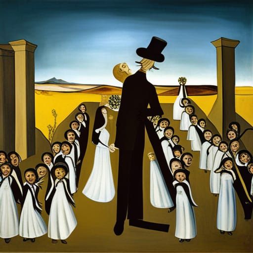 Surreal Jewish Wedding in Dali Style