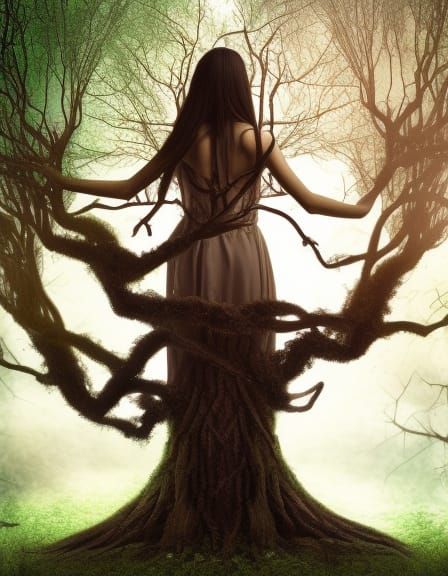 Dryad Transformation Fantasy Book Cover