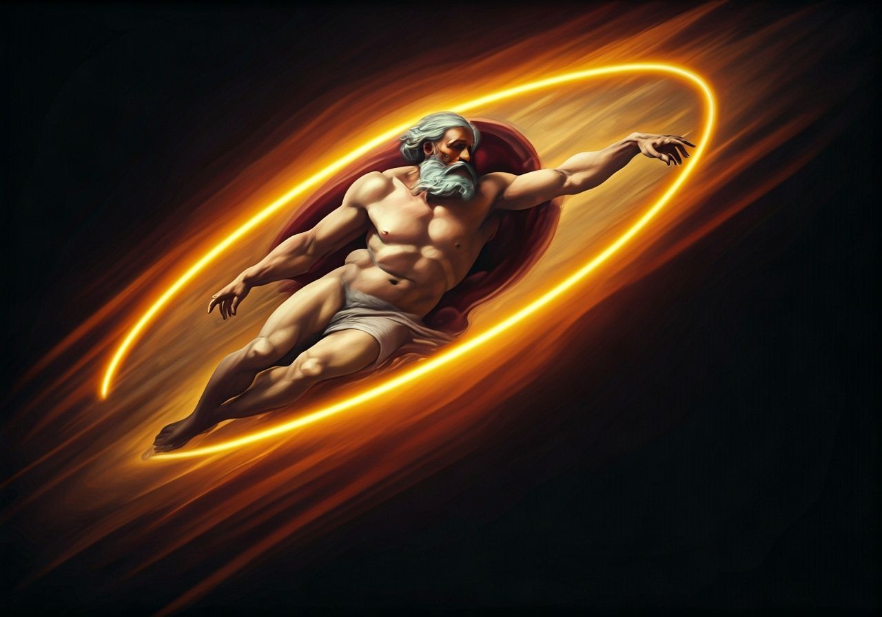 Michelangelo's "The Creation of Adam" ( detail)