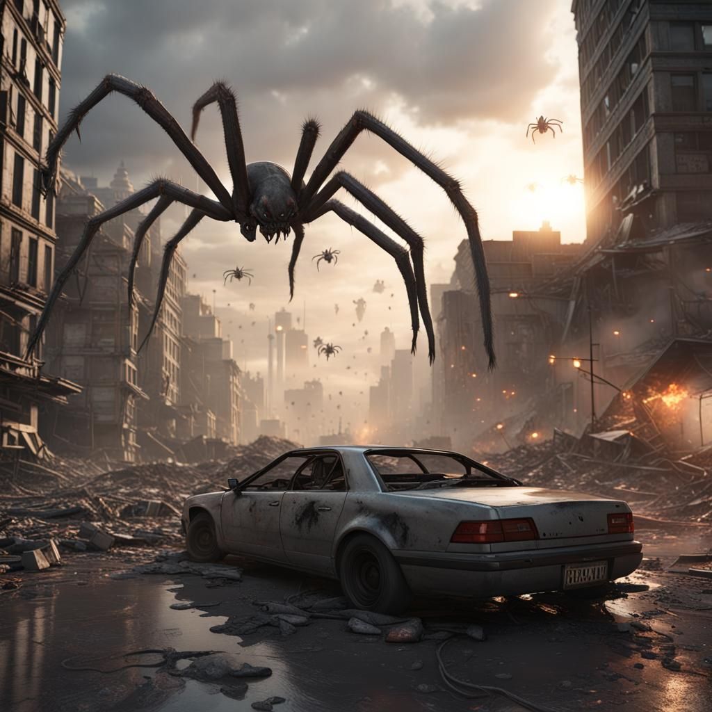 Alien Invasion: Cityscape Destruction in High Detail