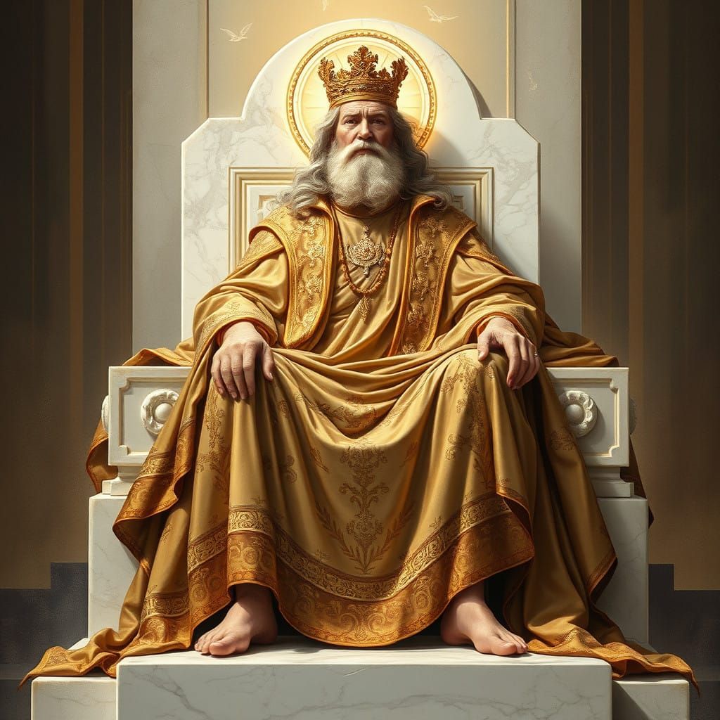 Divine Monarch in Majestic Regalia