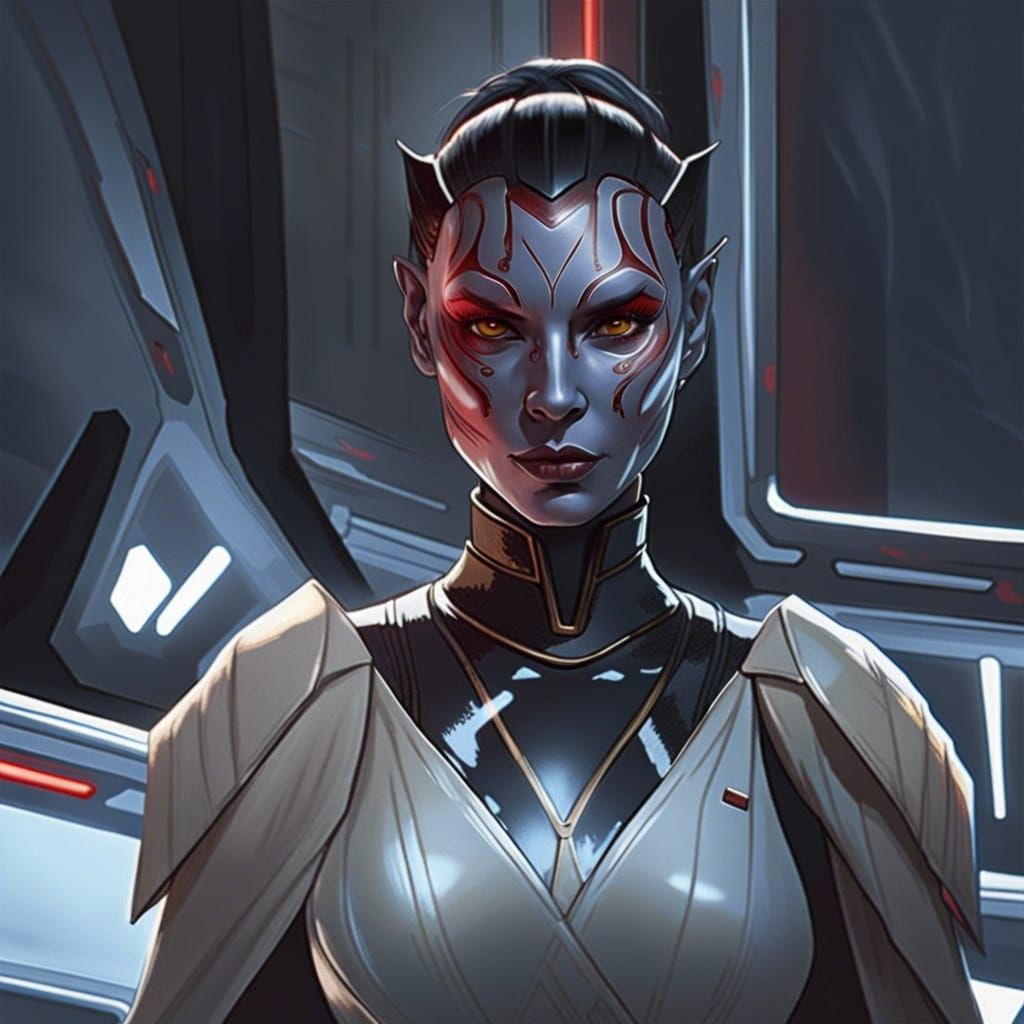 Sith Pureblood Portrait in Hyperdetailed Style