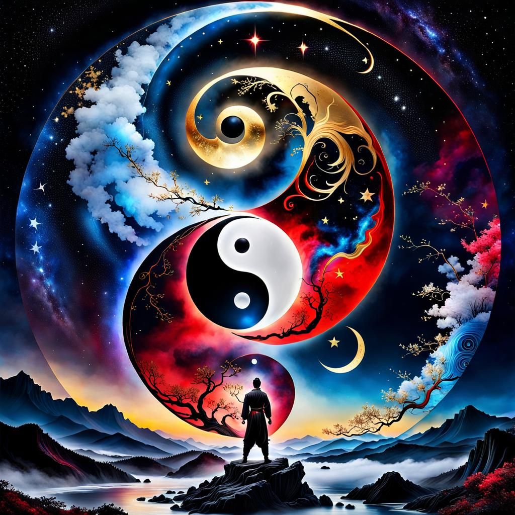 left circle of Tai Chi,