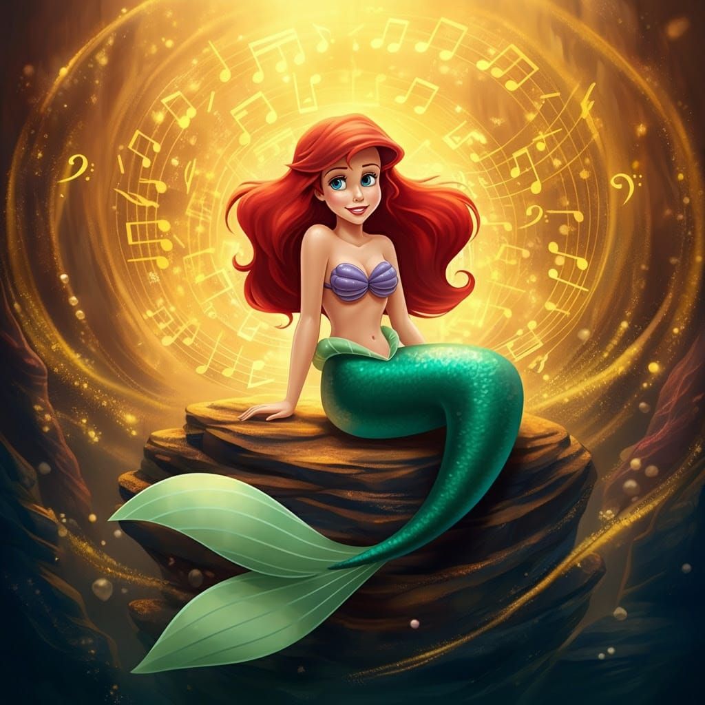 Disney's Ariel Enchanted by Musical Magic Underwater