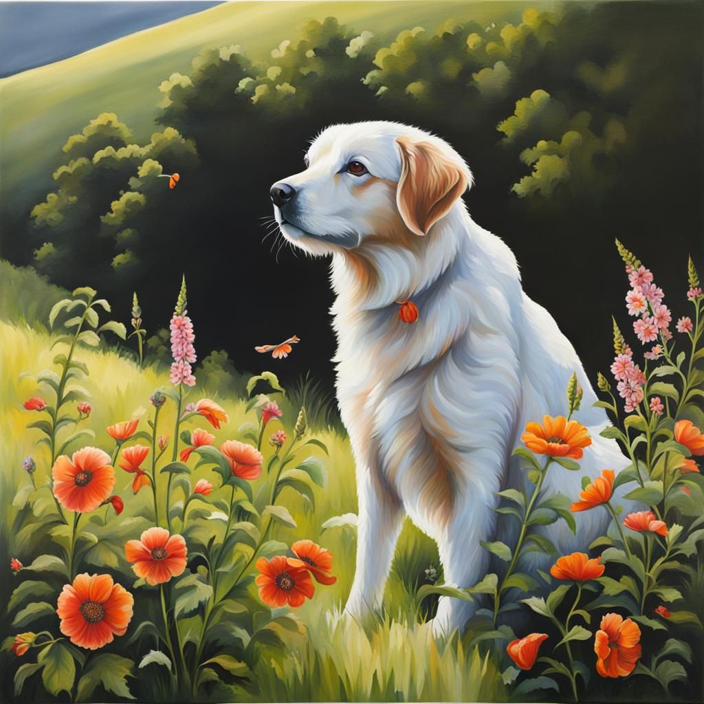 Heartwarming Flower Painting in Impressionist Style