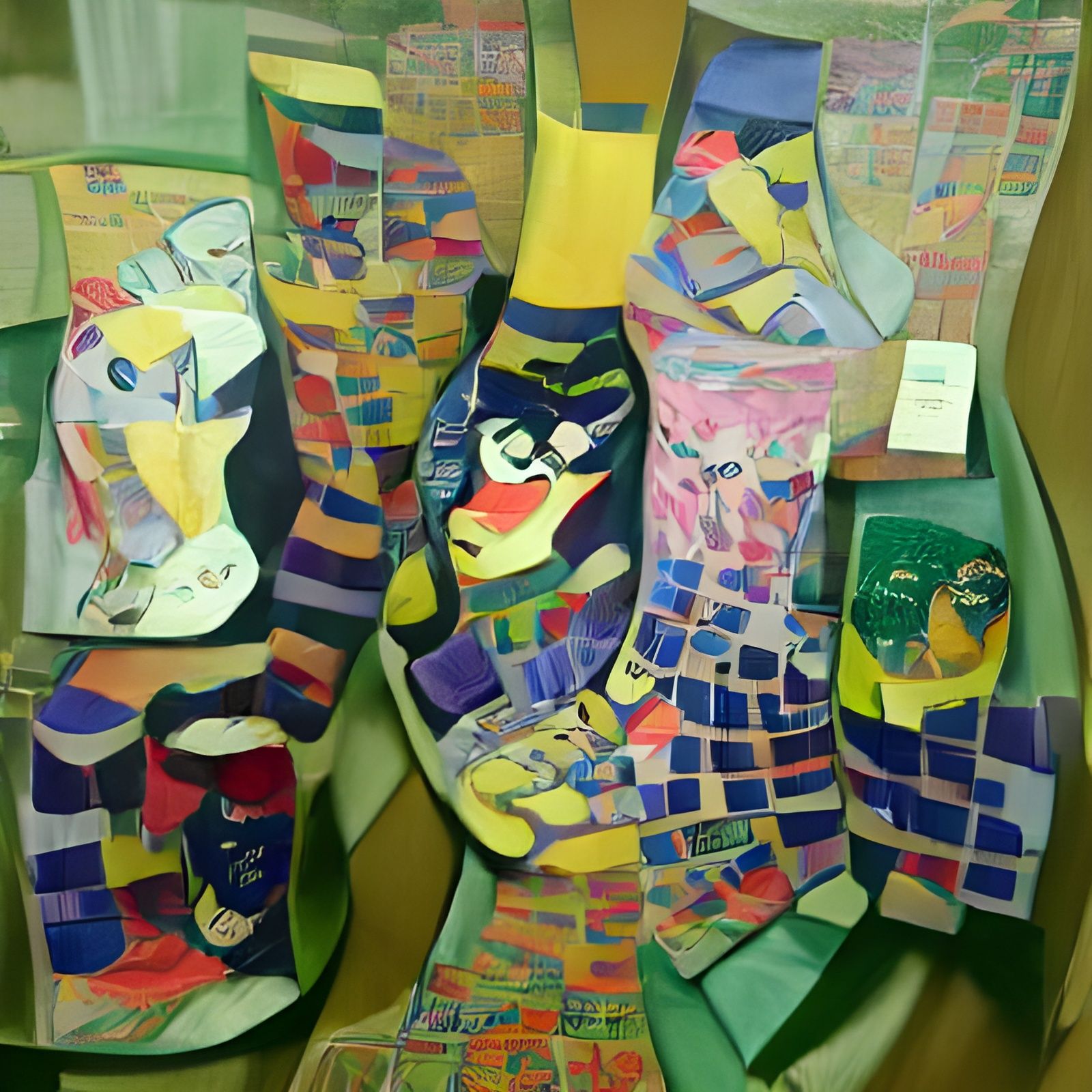 Colorful Socks in Fauvist Style
