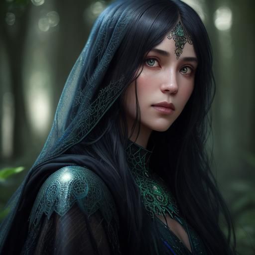 Earth Covered in Spiderwebs: Dark Fantasy Art