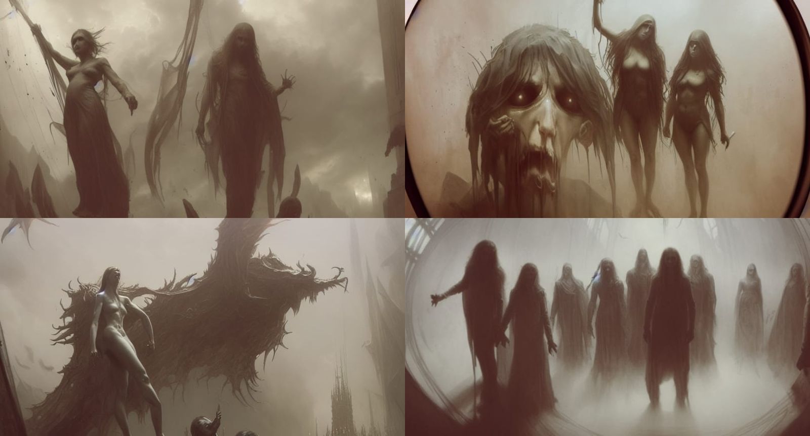 Sinister House in Horror Style