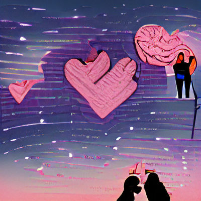 Abstract Falling Motion Blur Effect