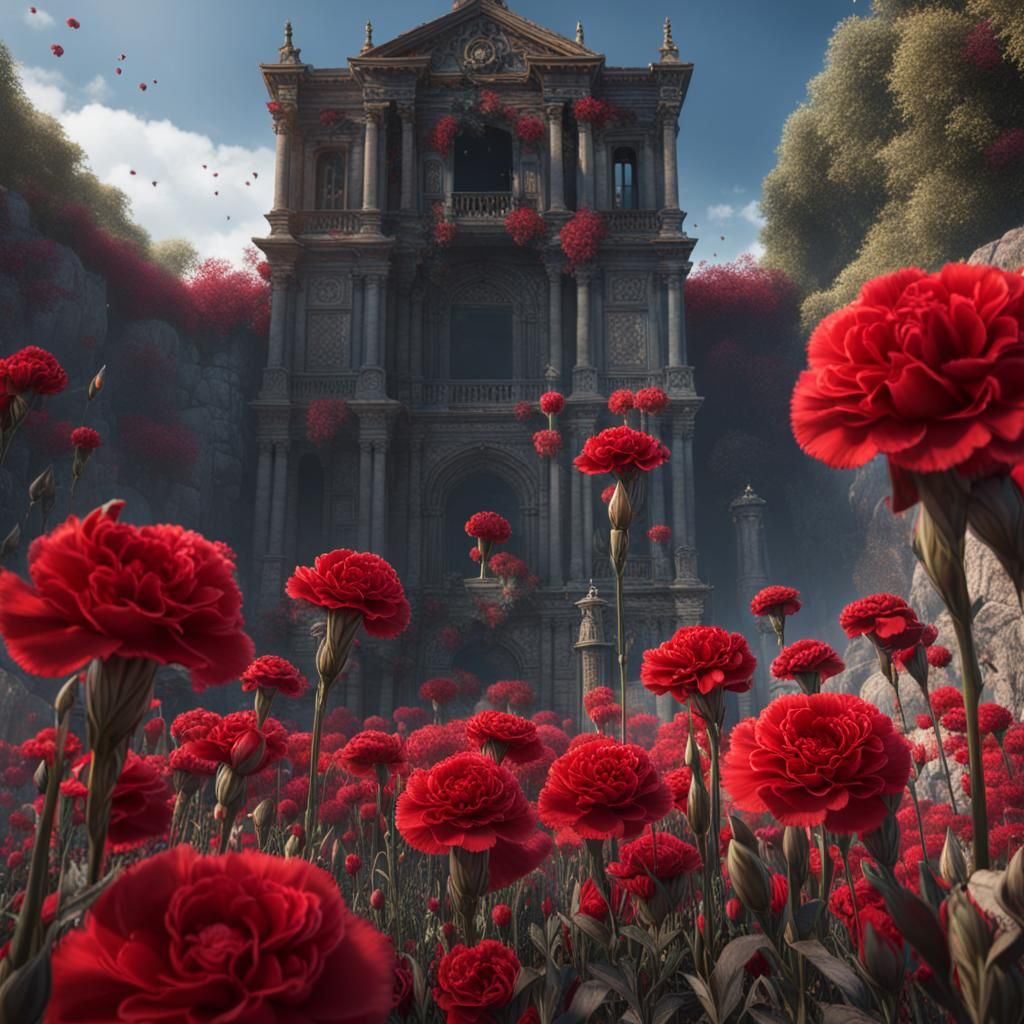 Red Carnations: Freedom and Death in Detailed Matte Painting