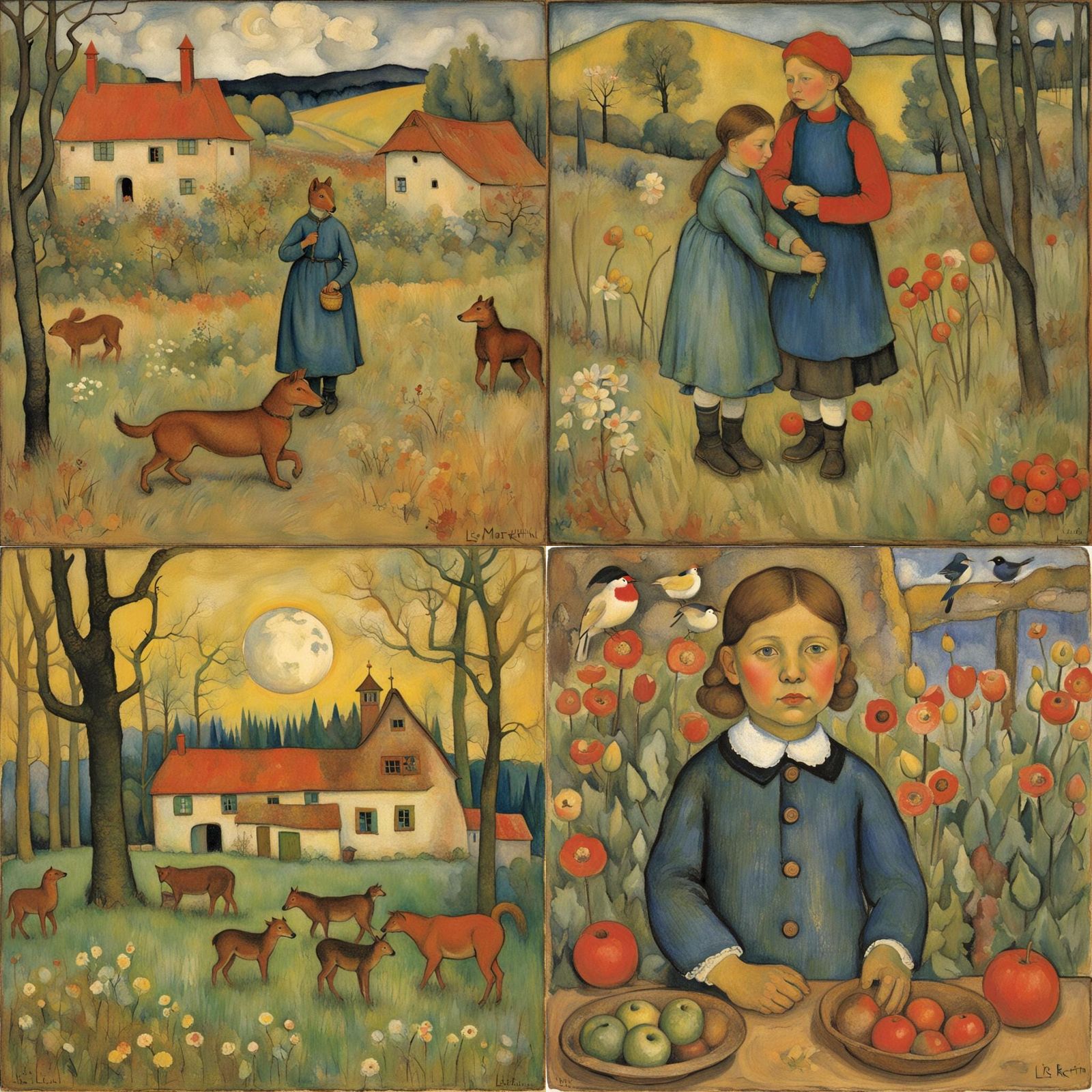 Evocative Portrait in Expressionist Style