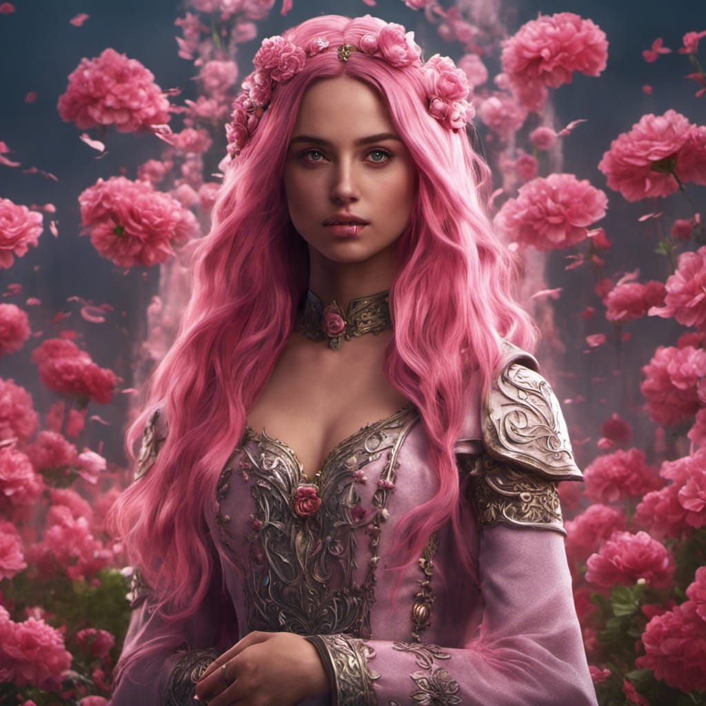Ana De Armas as Queen of Flowers, Digital Art