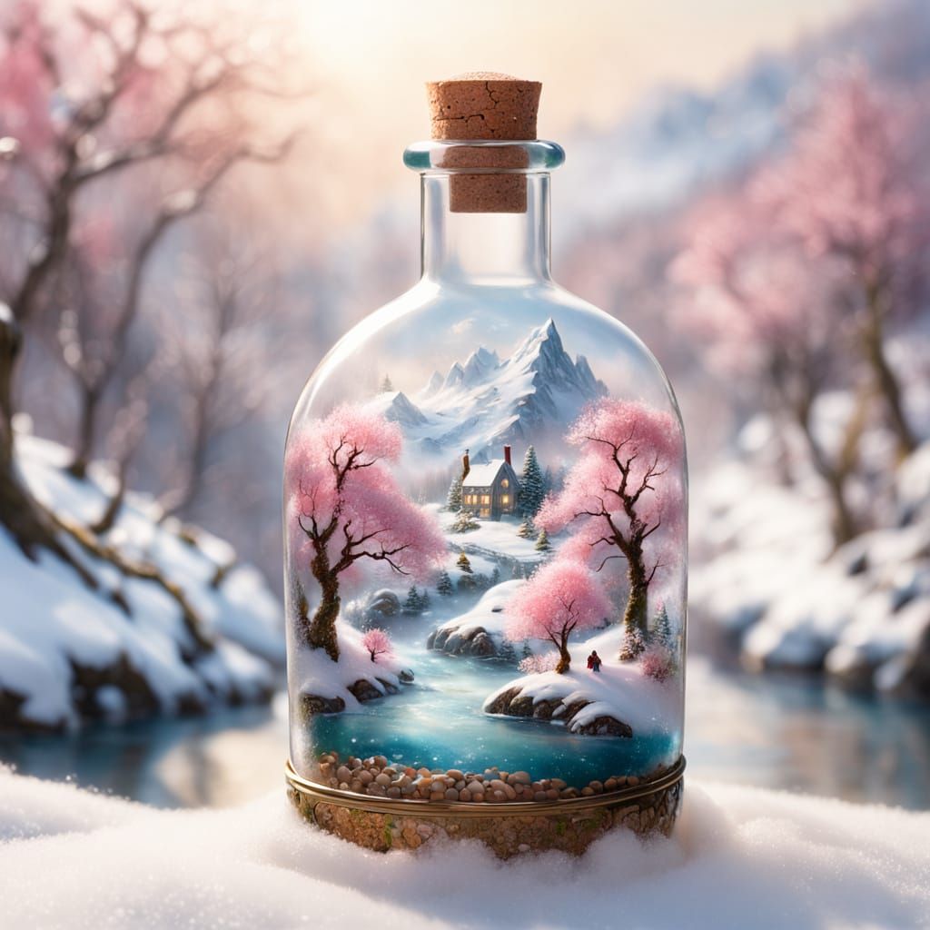 Winter Bottle With Spring Inside, Ethereal Mist