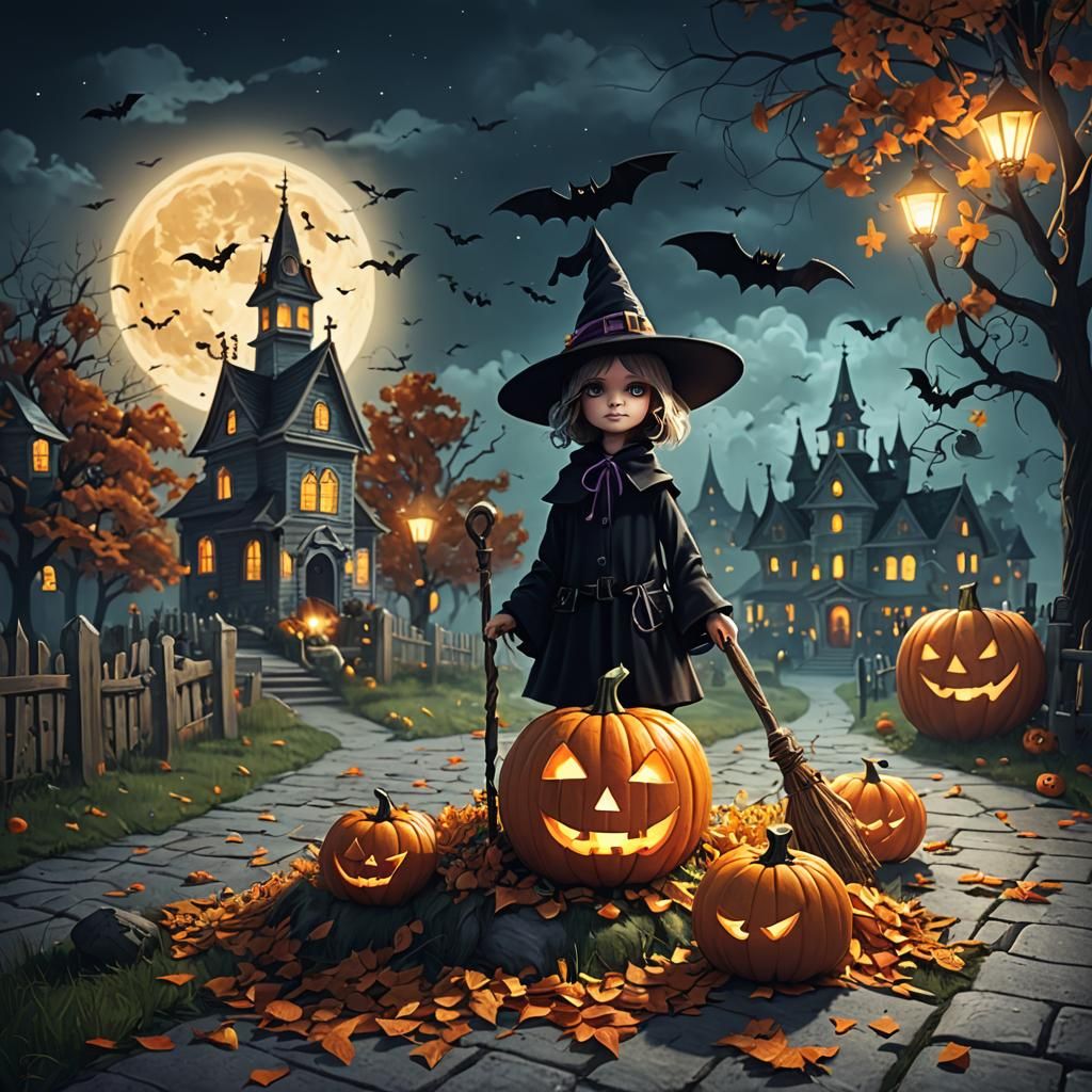 Classic Halloween Scene for Spooky Season