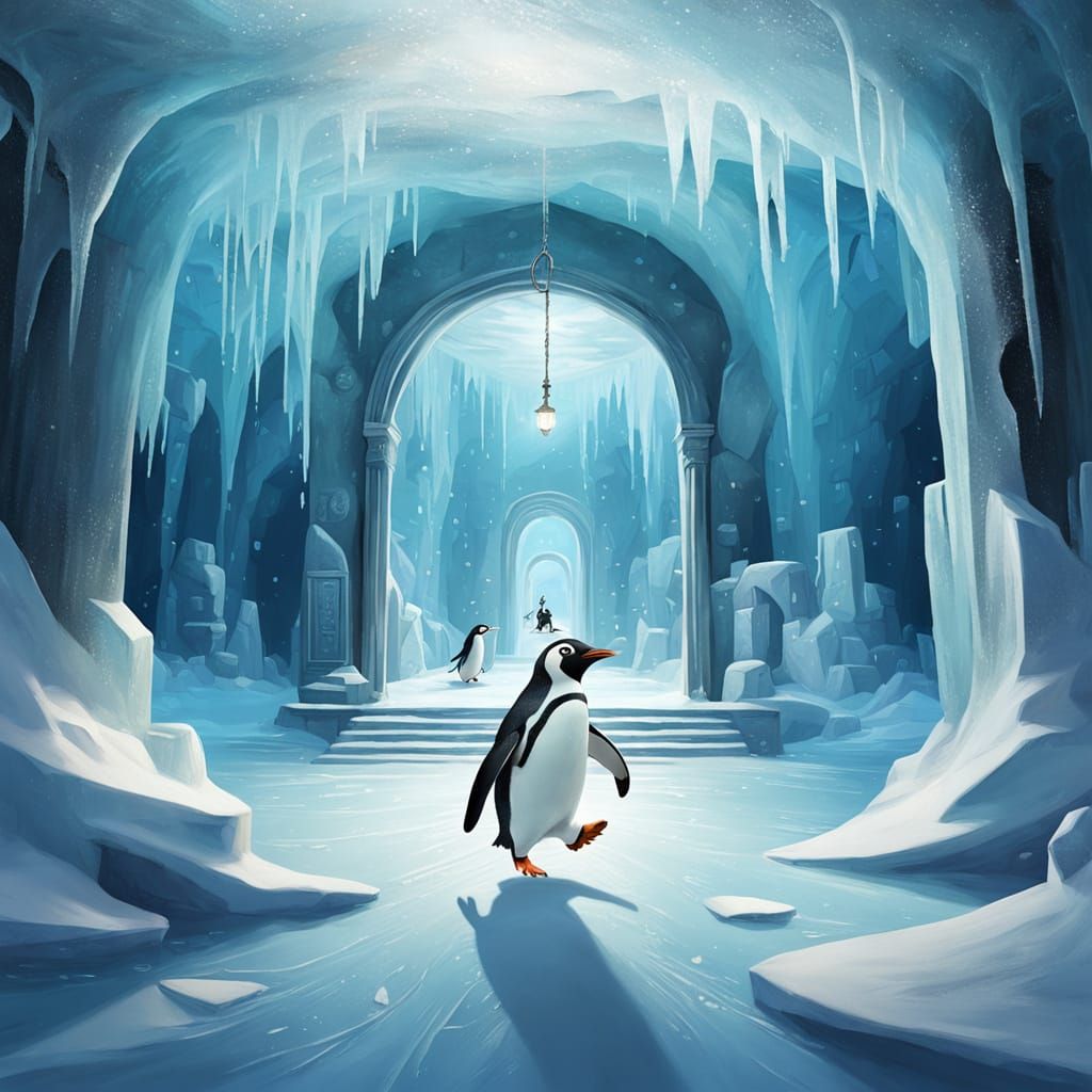 Penguin Curates Secret Art Gallery Under the Ice