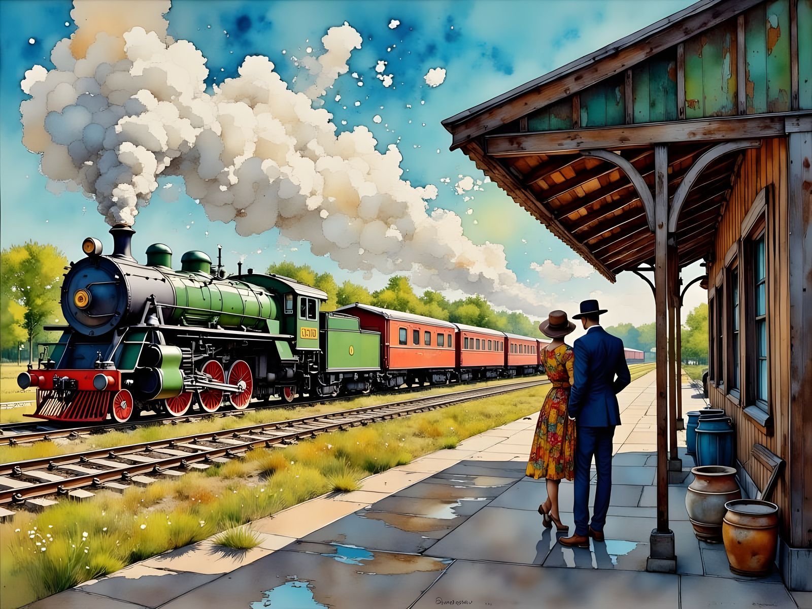 Midwestern Portrait in Vintage Style