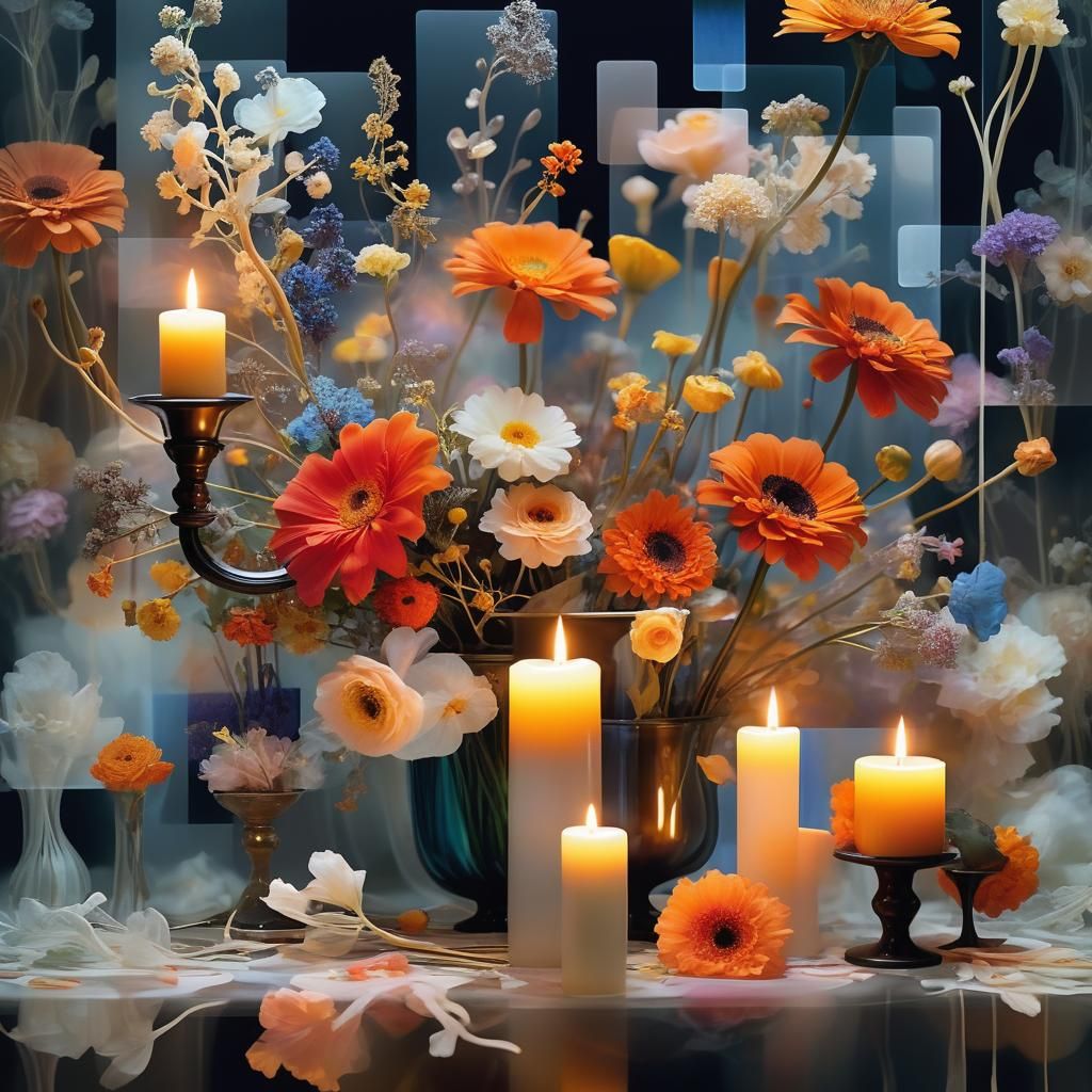 Ethereal X-Ray: Floral, Music, Candlelight Harmony