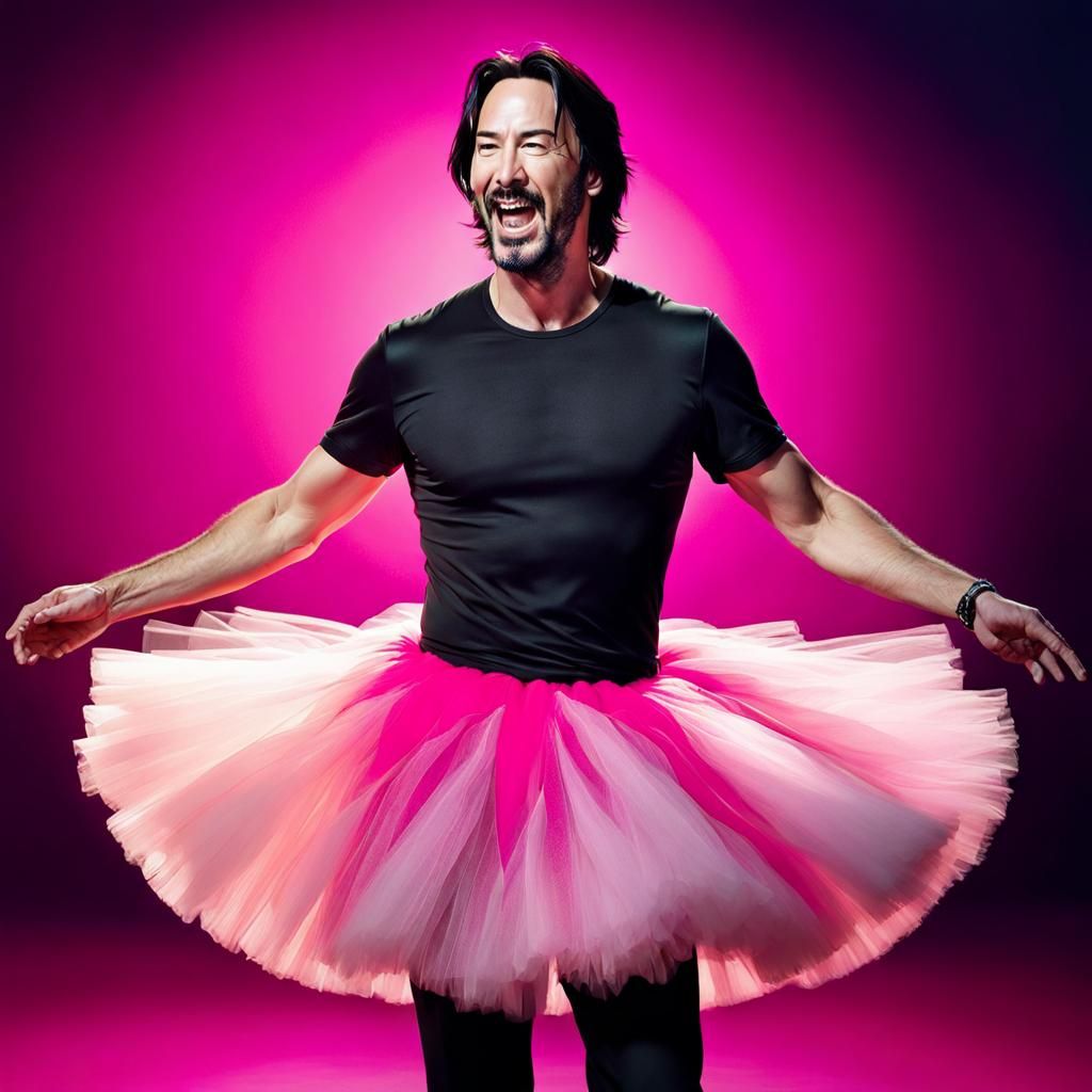 Keanu Reeves in a Tutu