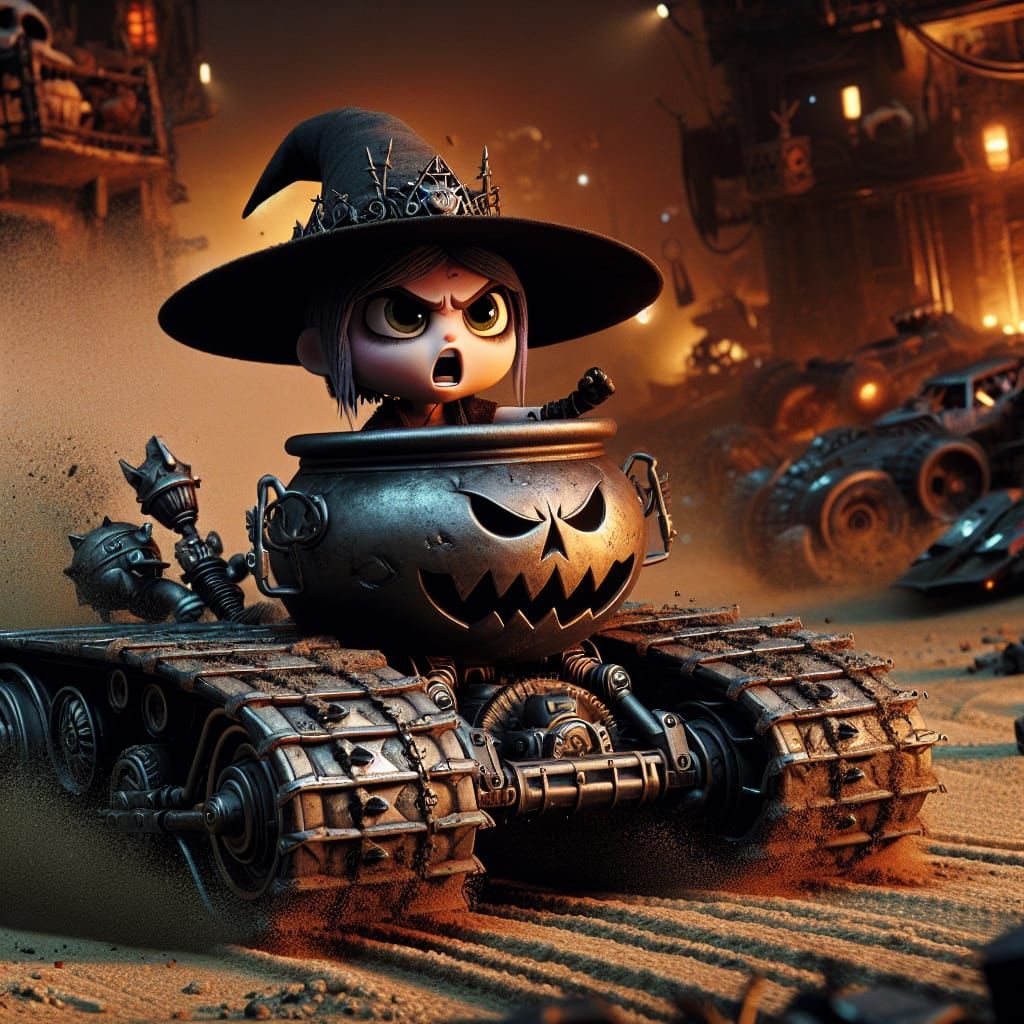 Mad Max Witch Races Cauldron Tank