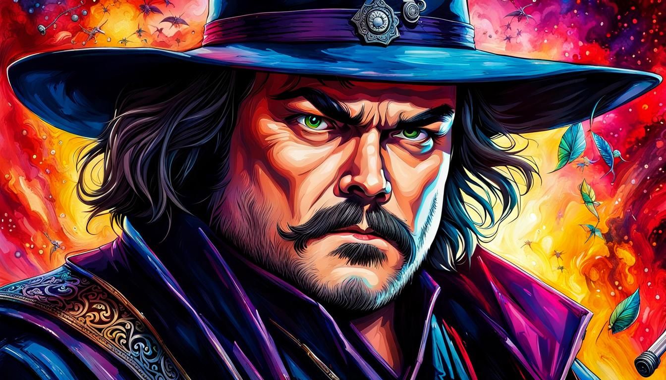 Jack Black Ninja Dealer in Tim Burton Style