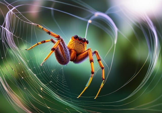 Surreal Spider: Nature, Technology, and Origami Wings