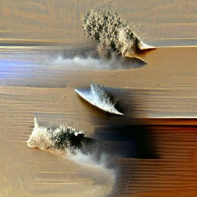 Desert Landscape with Rolling Sand Dunes