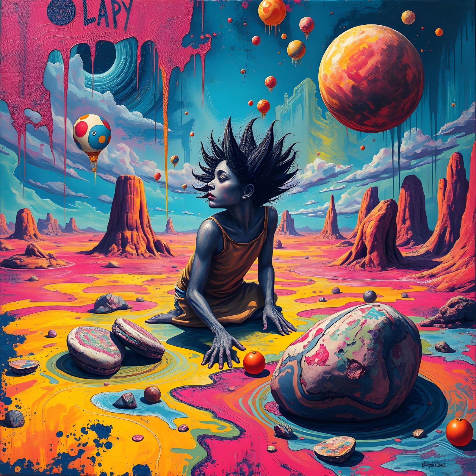 Dreamer in a Visceral, High-Contrast World