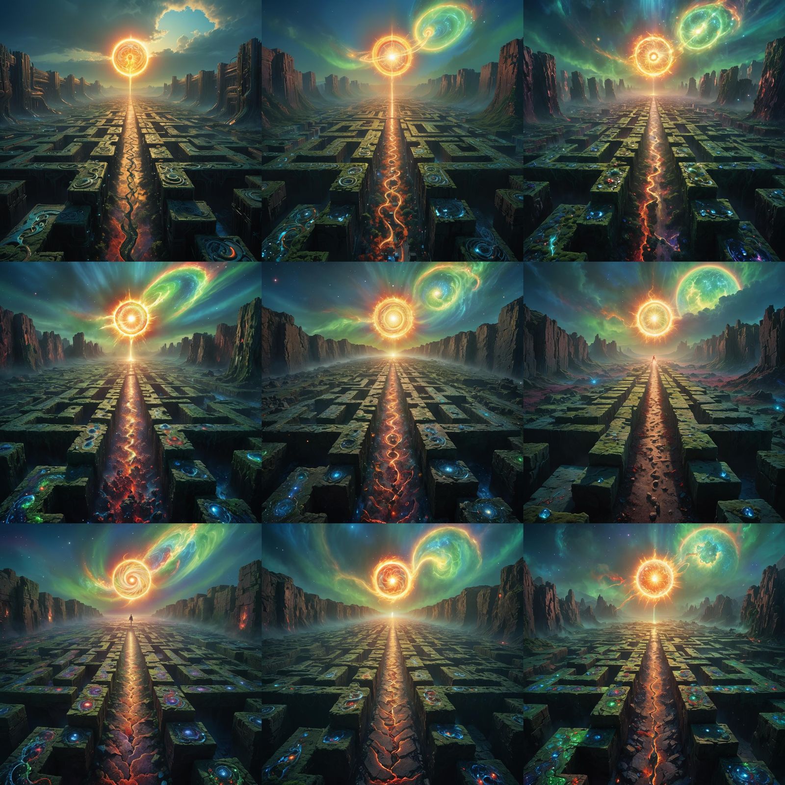 Cosmic Mana: Detailed Fantasy Concept Art