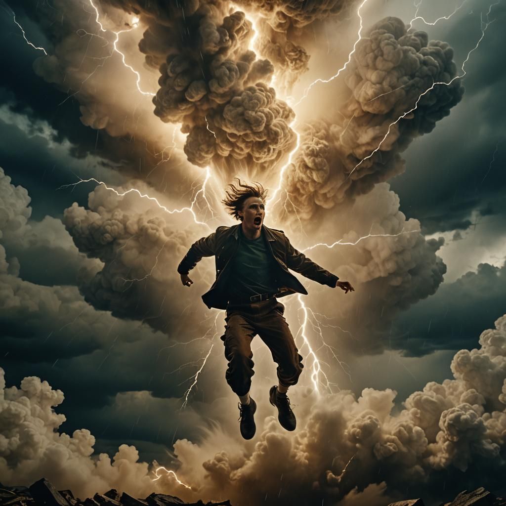 Epic Flight Through Stormy Skies in Cinematic Style