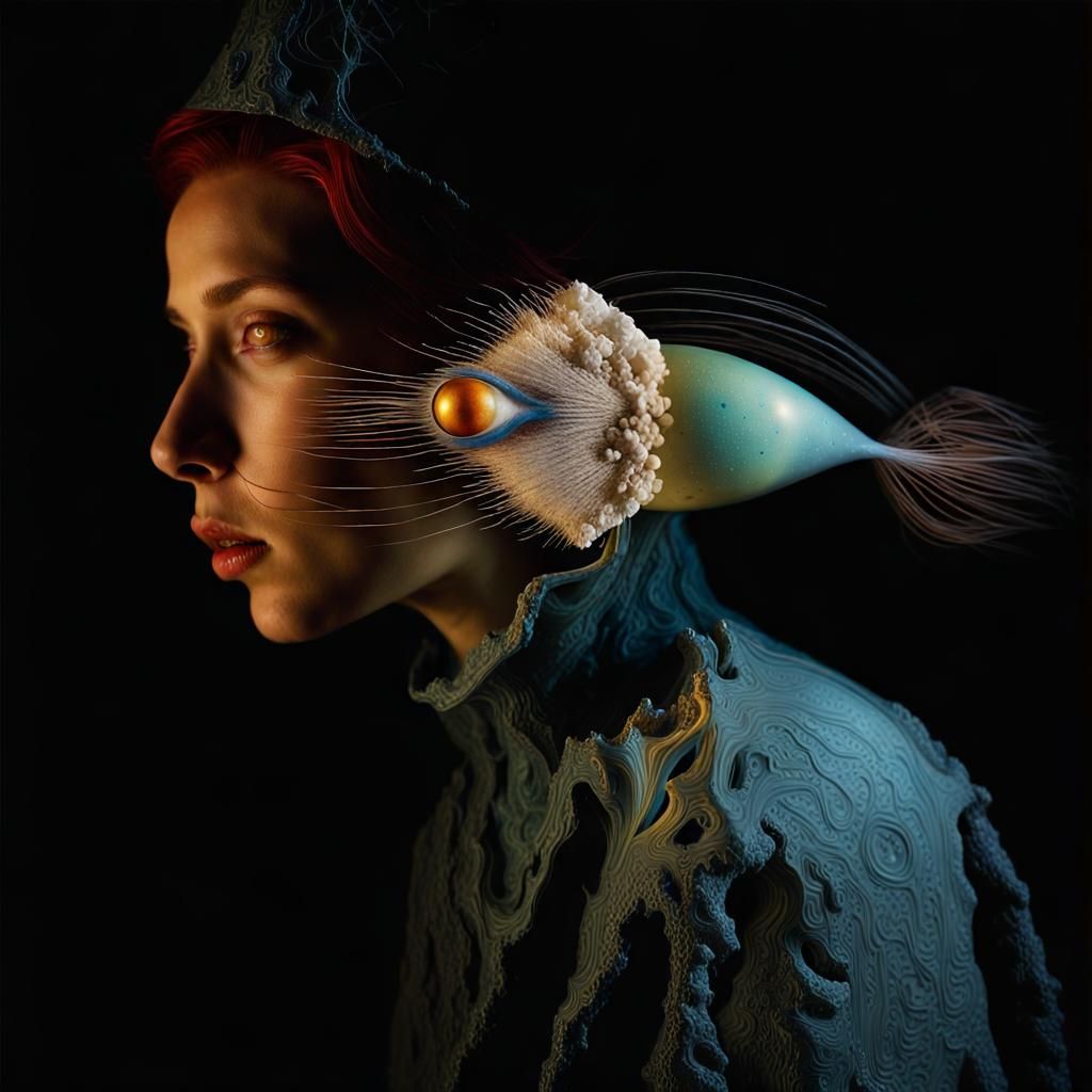 Magical Biological Landscape in Surreal Style