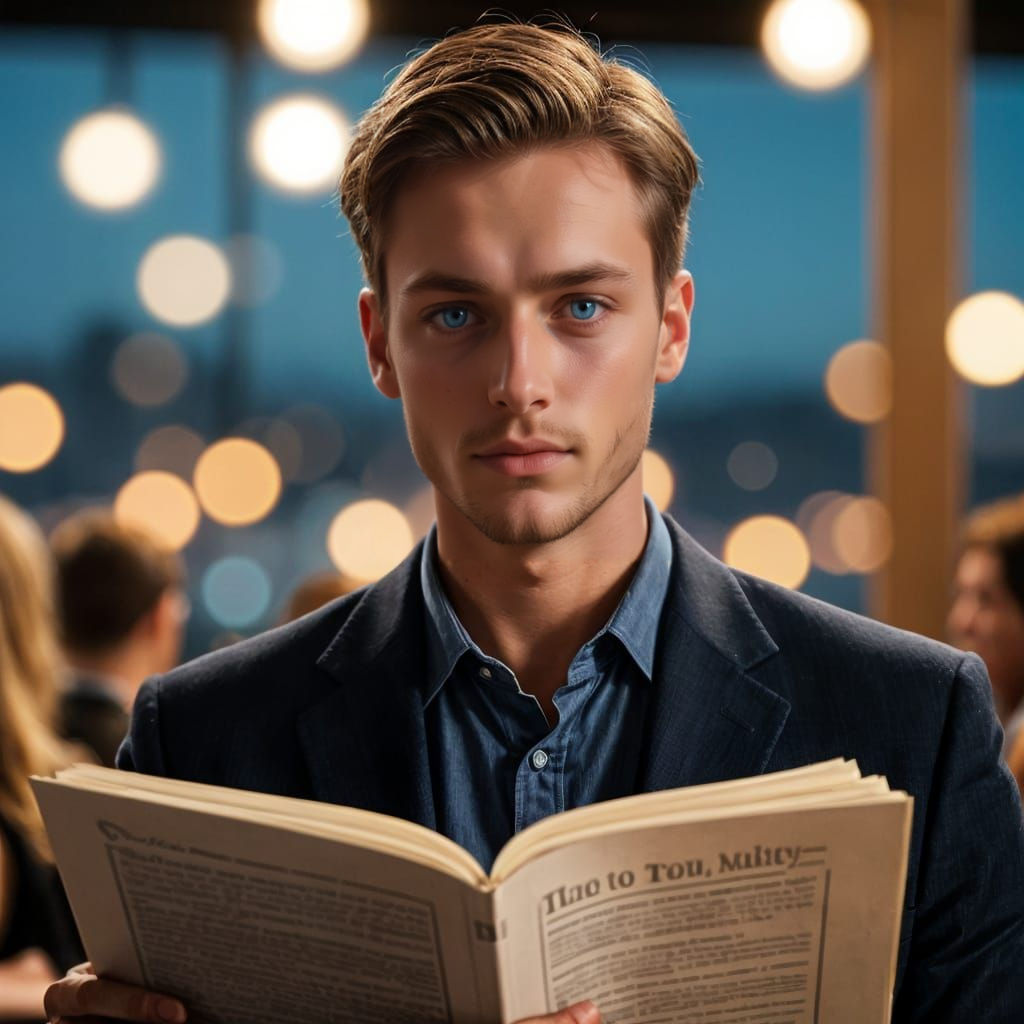 Handsome Man's Hypnotic Poetry on Live News Broadcast