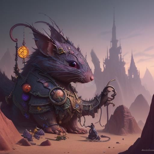 Fantastical Candy Rat Concept Art