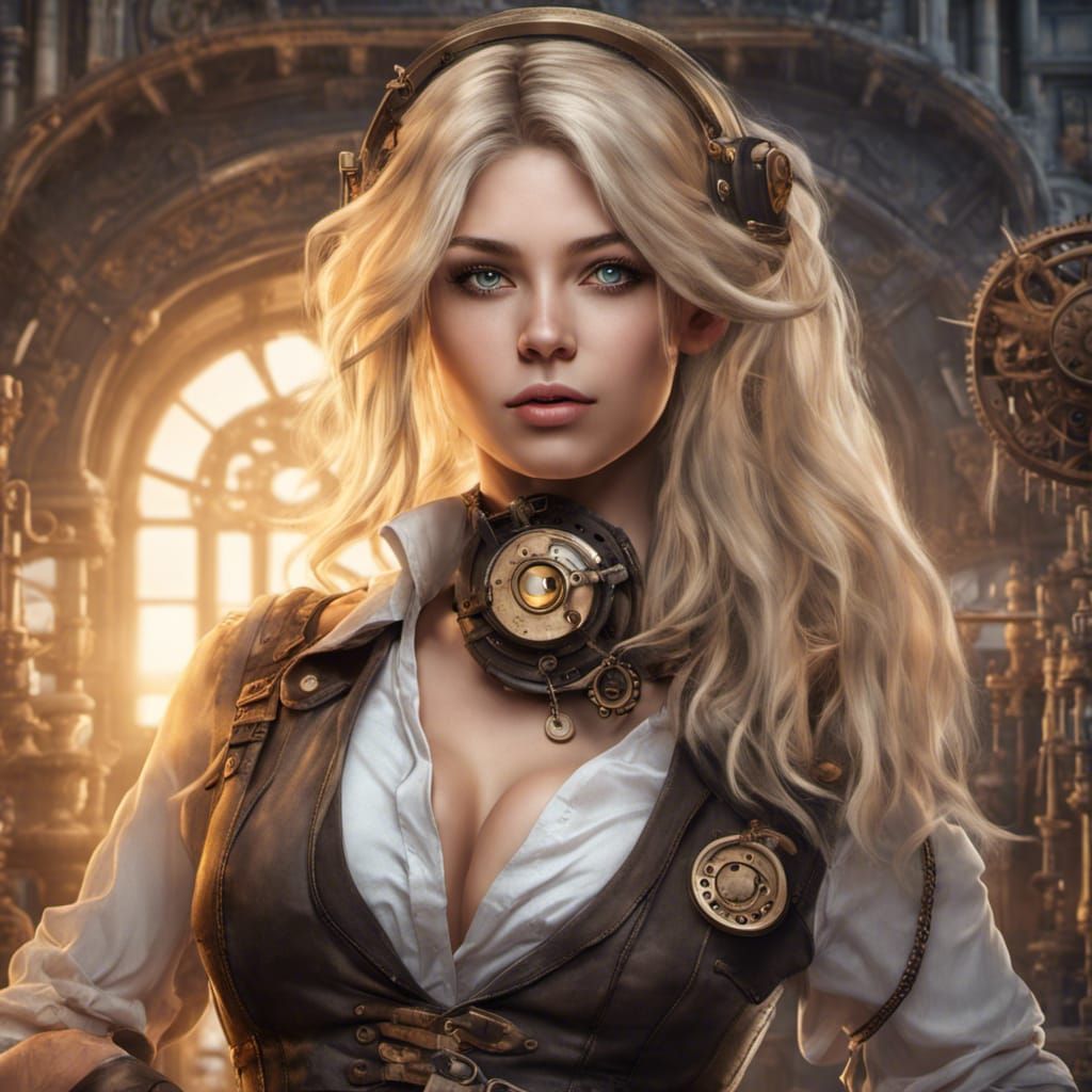 Steampunk Artificer Girl in Dreamlike Portrait