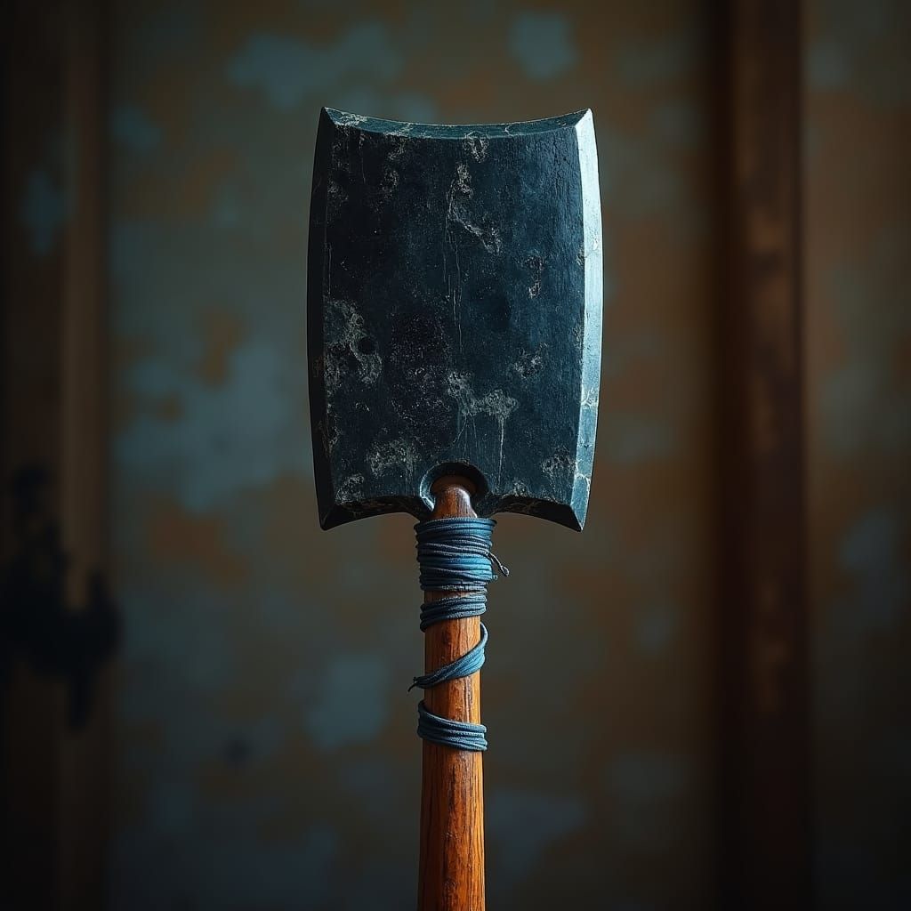 Mystical Obsidian Weapon with Cedar Staff