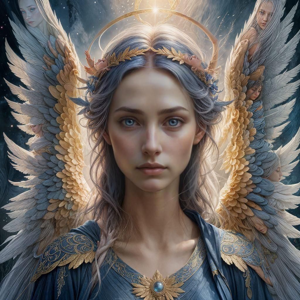 Ethereal Woman: Spiritual Balance in Material Poverty