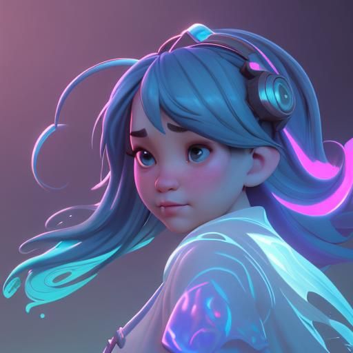 Hyperrealistic Portrait of a Chubby Princess