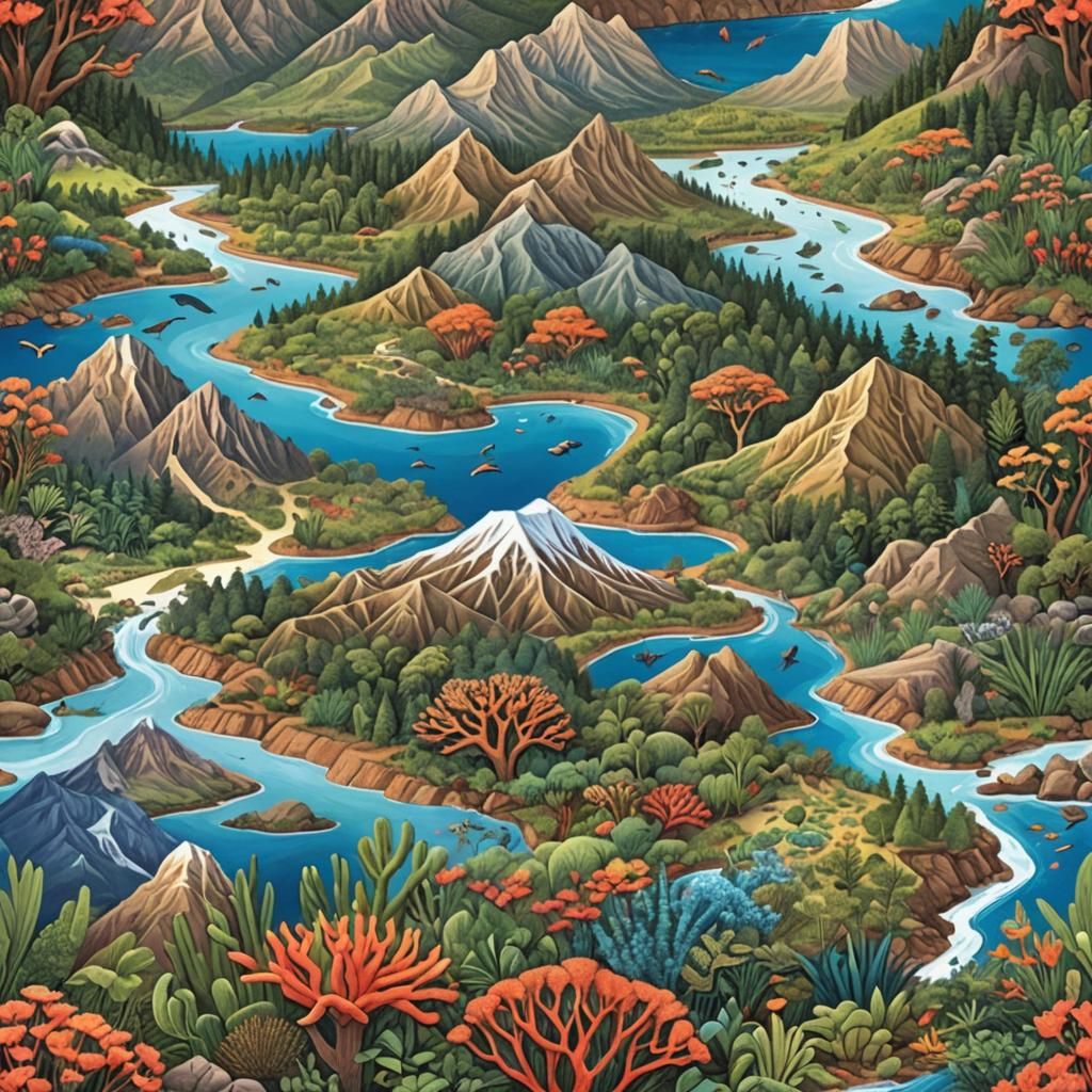 Illustrations of Earth's Diverse Landscapes