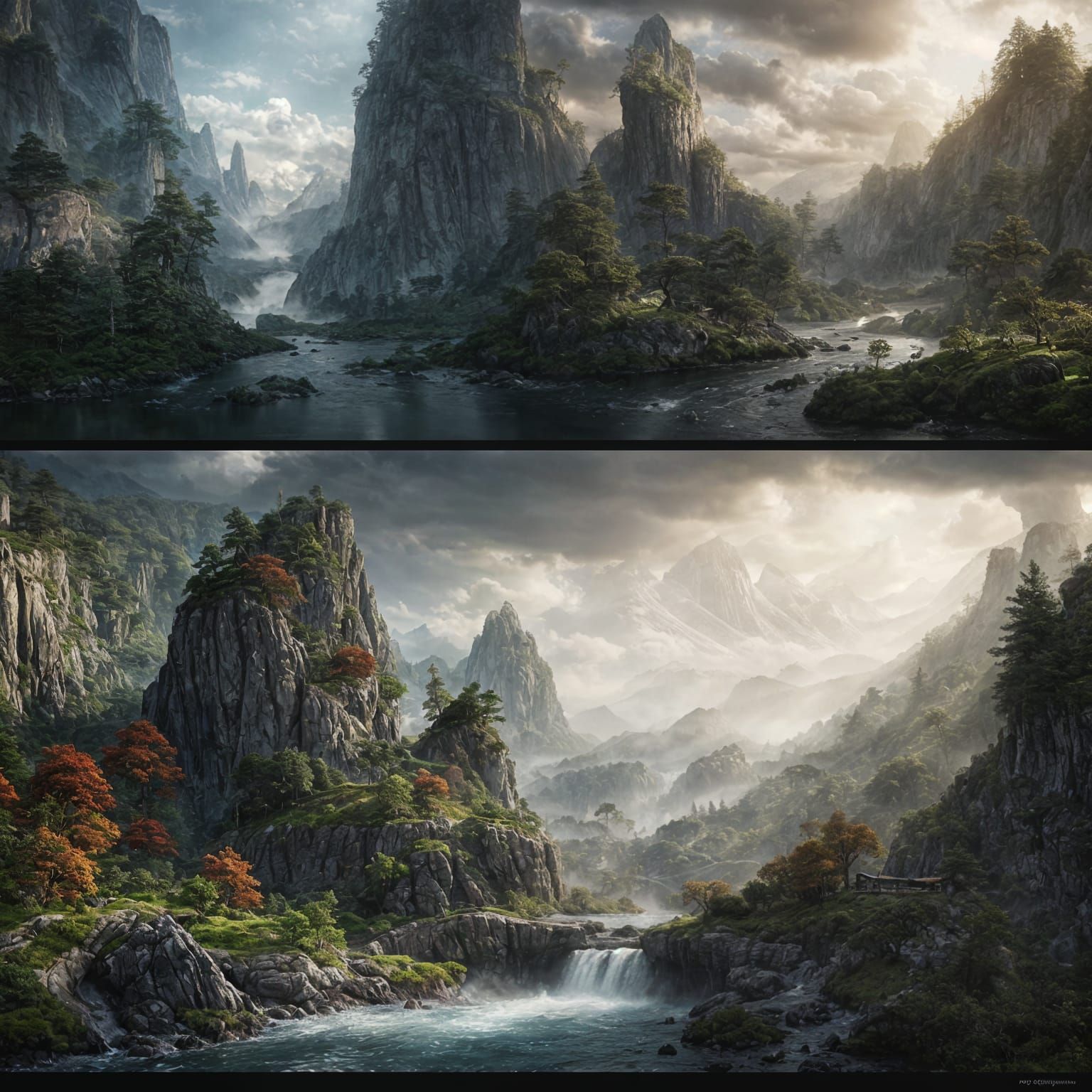 Pencil Drawing Transforms Into Stone Hand With Miniature Wor...