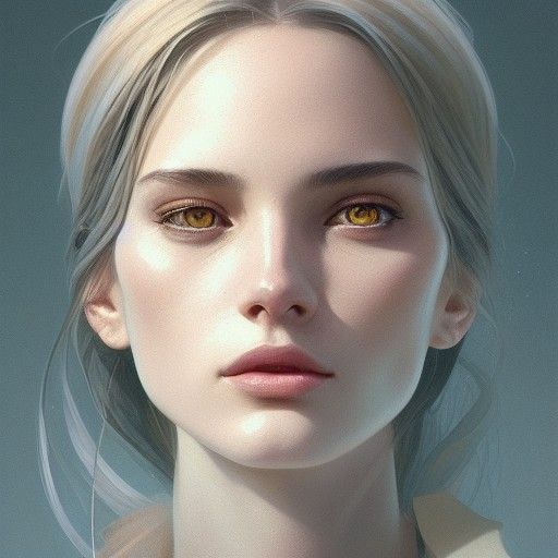 Detailed Portrait of Paz in Art Nouveau Style